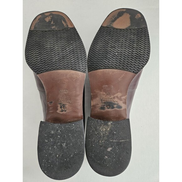 I.N.C. International Concepts Red/brown Leather Loafers Womens 8.5 - Picture 6 of 8